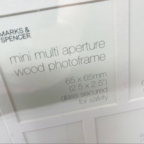 New MARKS & SPENCER Multi Mini Aperture Wood Photo Frame - Picture 2 of 5